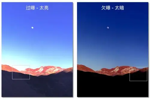 就是下面这种感觉:所谓明暗,在专业术语中有两个更贴切的描述:过曝,欠