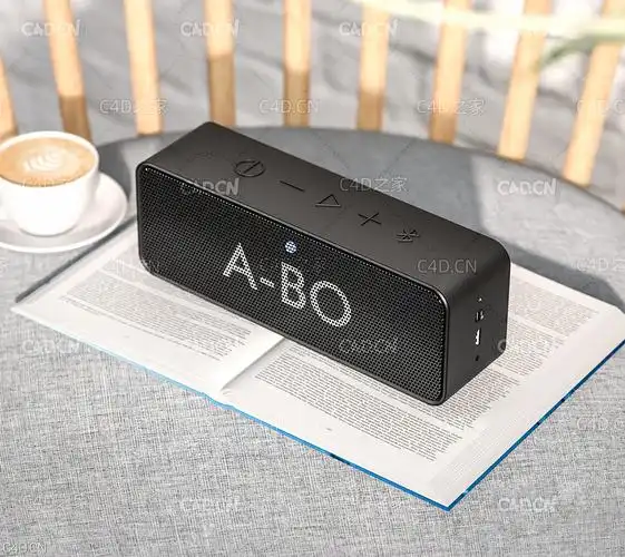 c4d octane方形蓝牙音箱电子产品渲染 speaker