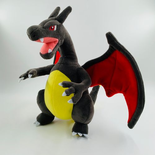 23cm 大号 异色喷火龙 黑暗 百万 喷火龙 毛绒公仔 玩具 玩偶