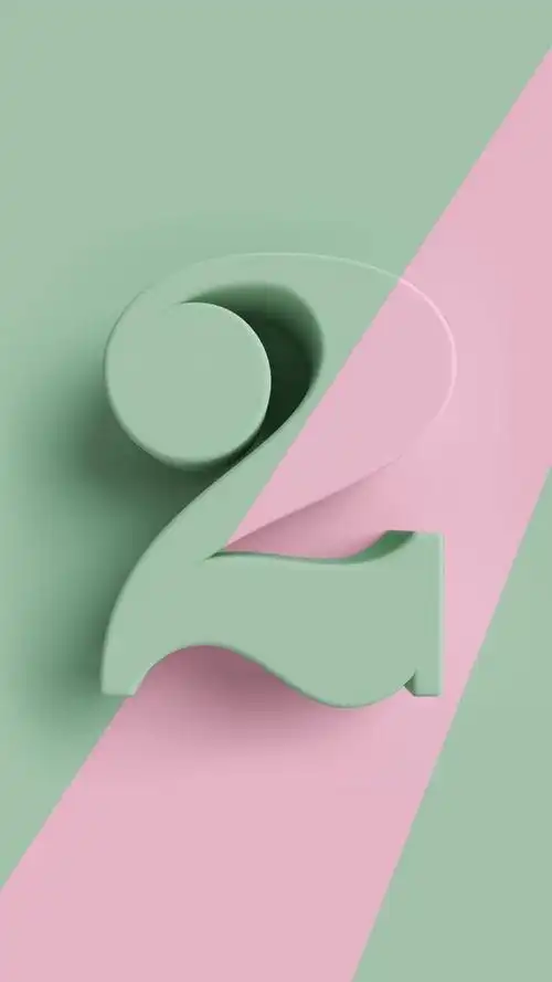 创意阿拉伯数字图片高清手机壁纸