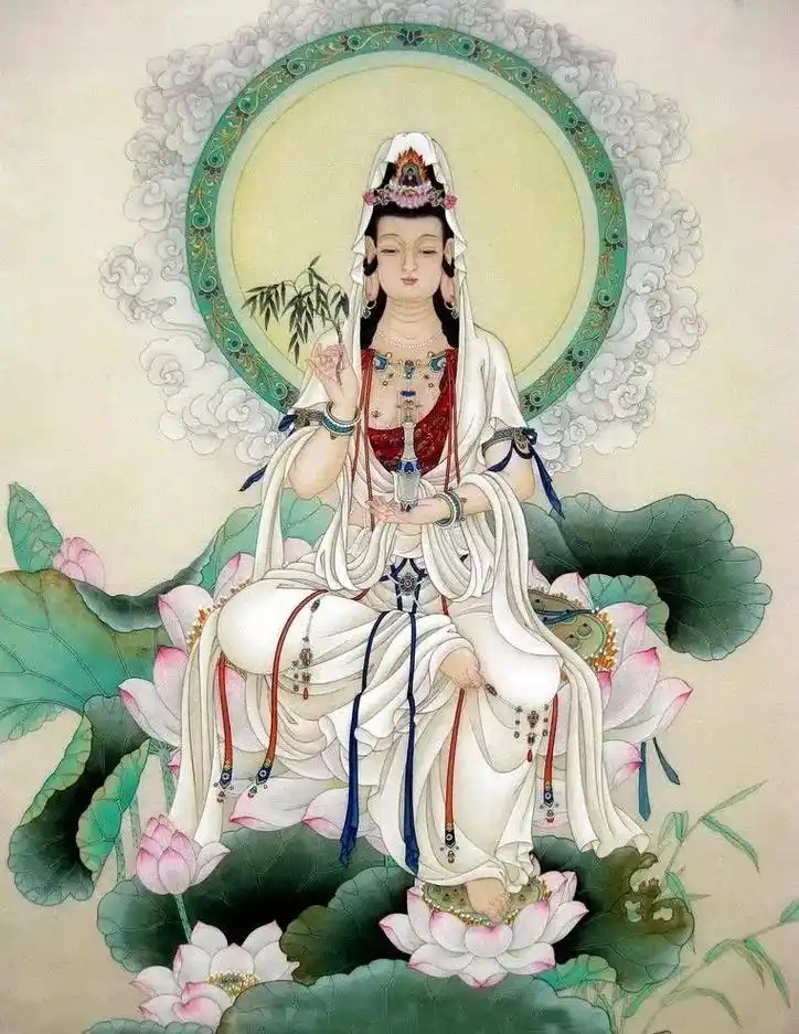 佛光普照,观音慈悲为怀显金身,佛光普照众生灵,保佑乡亲身康健 - 抖音