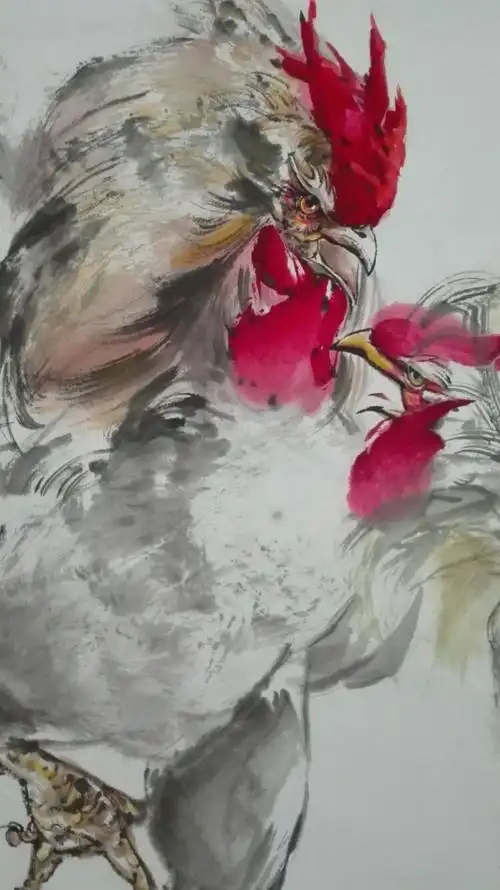 彭凯花鸟画欣赏