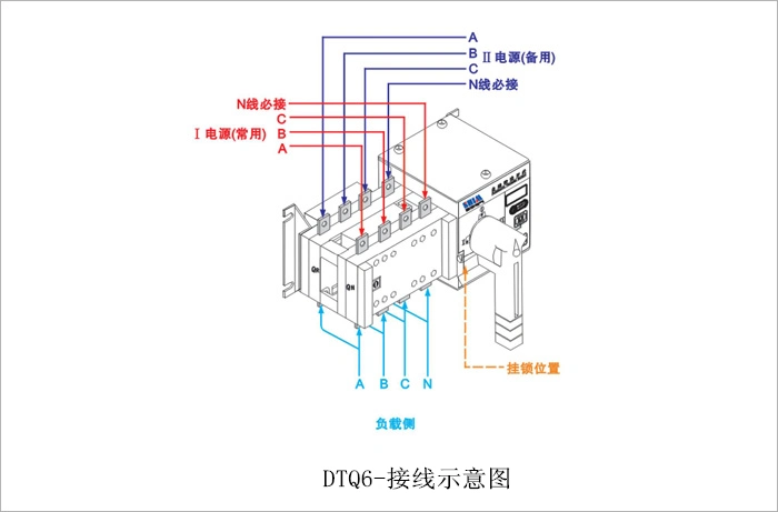dtq6系列双电源自动转换开关