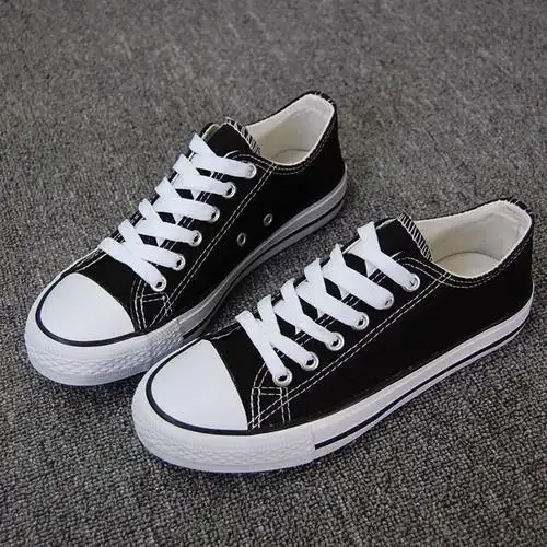 帆布鞋男学生韩版原宿风休闲板鞋子男士黑色ins男生新款春秋潮流