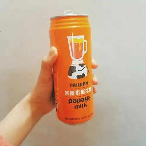 【日常饮品】木瓜牛奶 味道甜 但是闻着像苍蝇药(﹏)