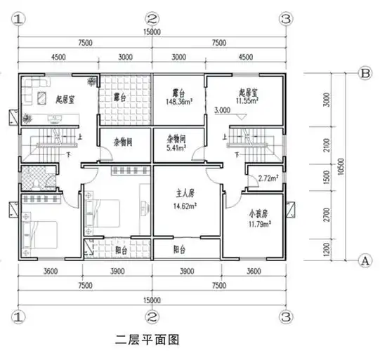 微信公众号:住宅公园,免费300套自建房别墅图纸下载,乡村别墅设计