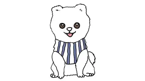 博美简笔画怎么画