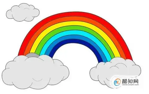 彩虹怎么画?