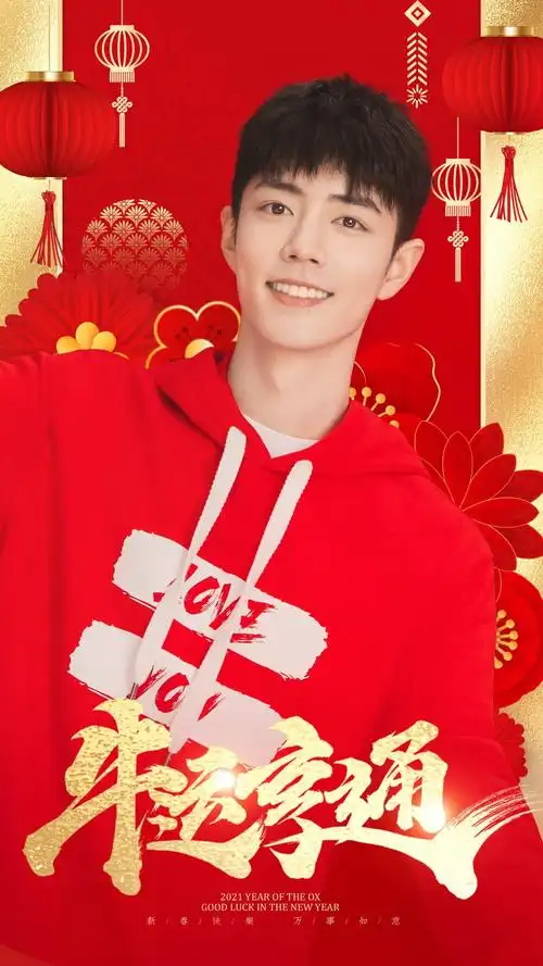 肖战新年壁纸get