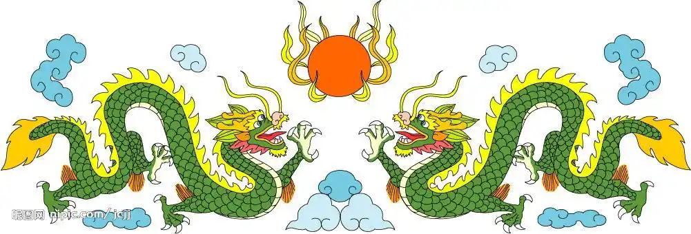 我想要双龙戏珠简笔画就是手绘的要大要清晰拜托是作业越多越好