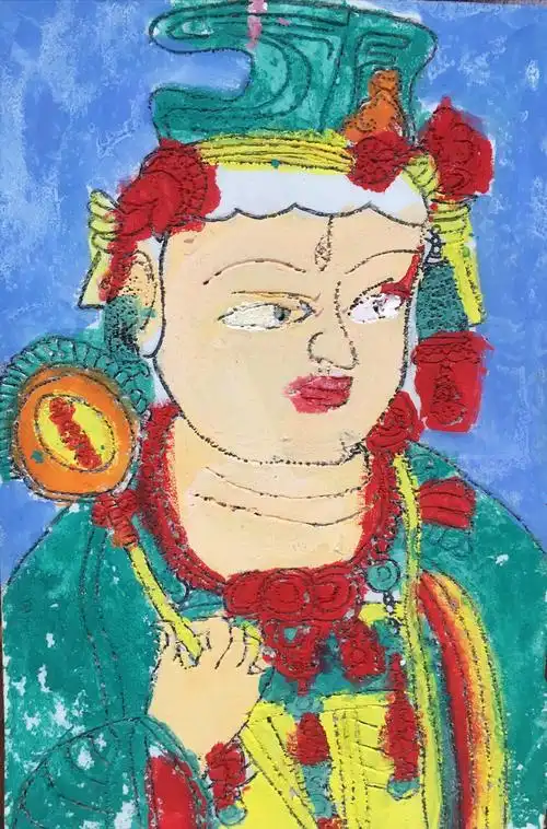 【小雅老师】索宁周六下午3点40第八,九课《版画-敦煌壁画》