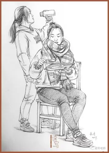 超级老师|朱丹/超级课件_速写老师_零二七艺考