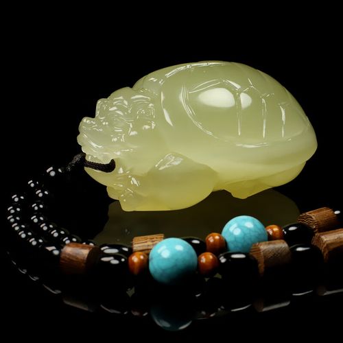 贵如玉龙龟手把件青白玉把玩件男士女士手玩件立体雕刻龙龟玉石玉器带