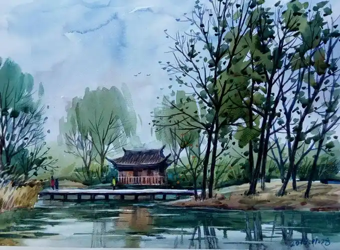 我的常州风景水彩写生作品(一)