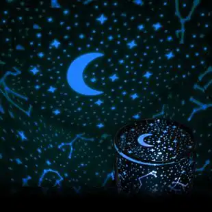 旋转音乐星空投影灯创意led星光浪漫星光女生闺蜜情人节生日礼物