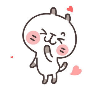 小猫可爱脸红红心gif动图_动态图_表情包下载_soogif