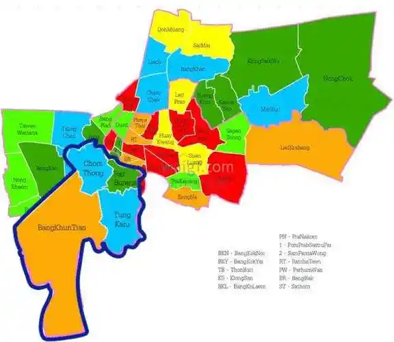 ratburana,bang khun thian这里是曼谷的城市副中心,商业,文化,行政等