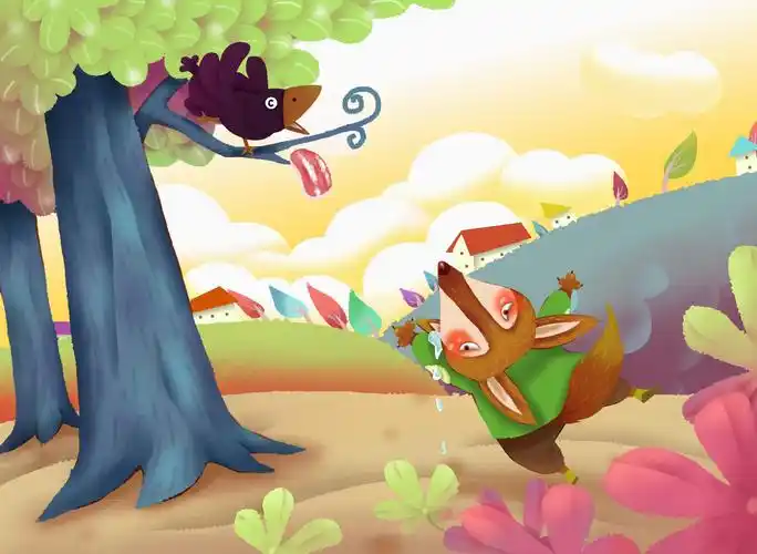 故事绘本-狐狸与乌鸦