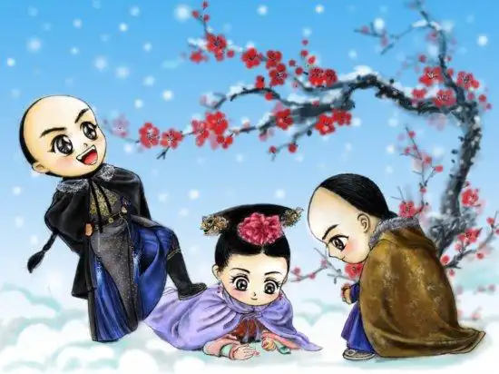 张柏芝抱两儿子q版漫画温情十足 盘点明星q版萌照(组图)