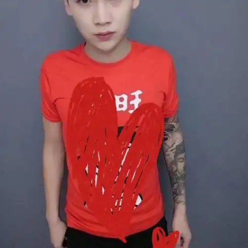 旺仔紧身衣旺仔紧身衣精神小伙旺旺套装衣服儿童三件套鞋带短袖修身