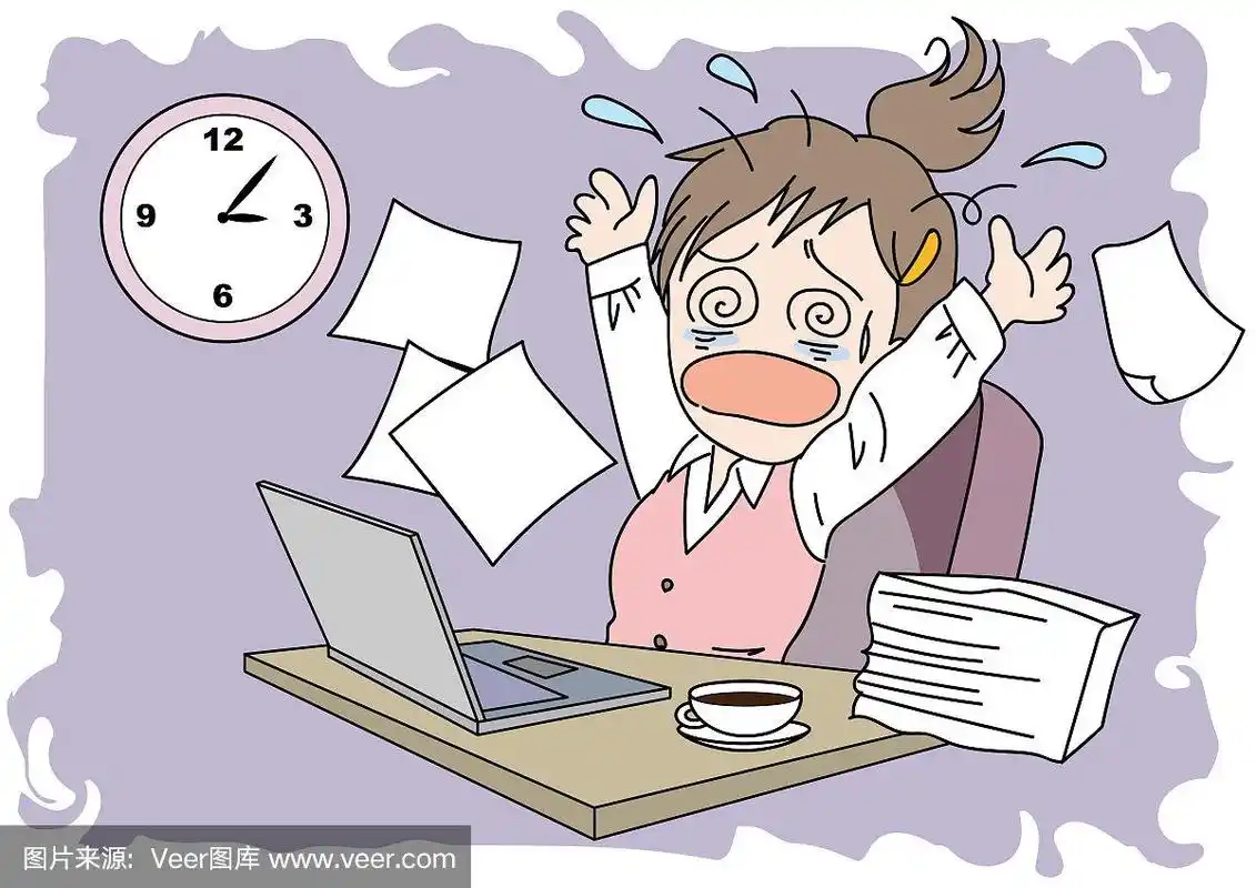 忙碌的公司员工-女性