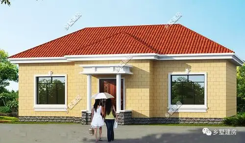 农村10万就能建的一层小别墅美观又经济养老房的最佳选择
