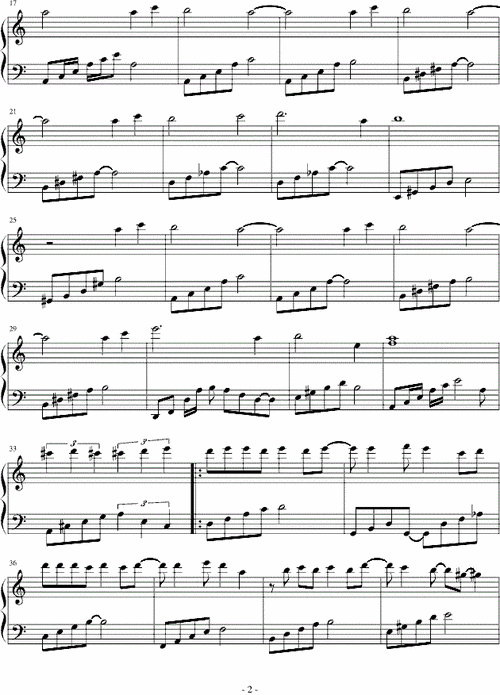 周杰伦迷迭香钢琴谱