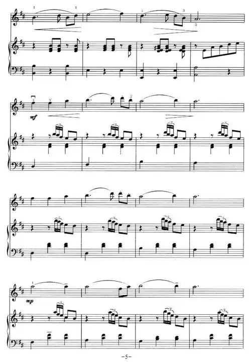 茉莉花(小提琴 钢琴)简谱_流行简谱_zzmao简谱网