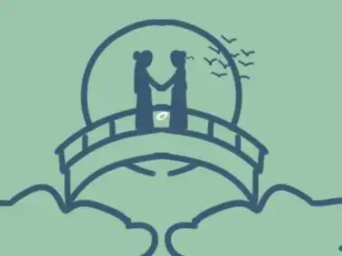 七夕鹊桥相会简笔画要怎么画