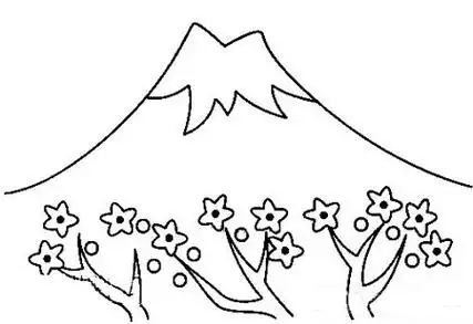 山简笔画图片大全 - 简单简笔画