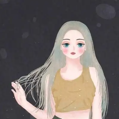 手绘森系小清新女孩头像,女生头像图片