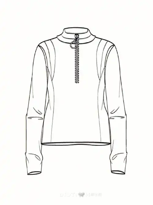 服装设计款式图素材t恤①②