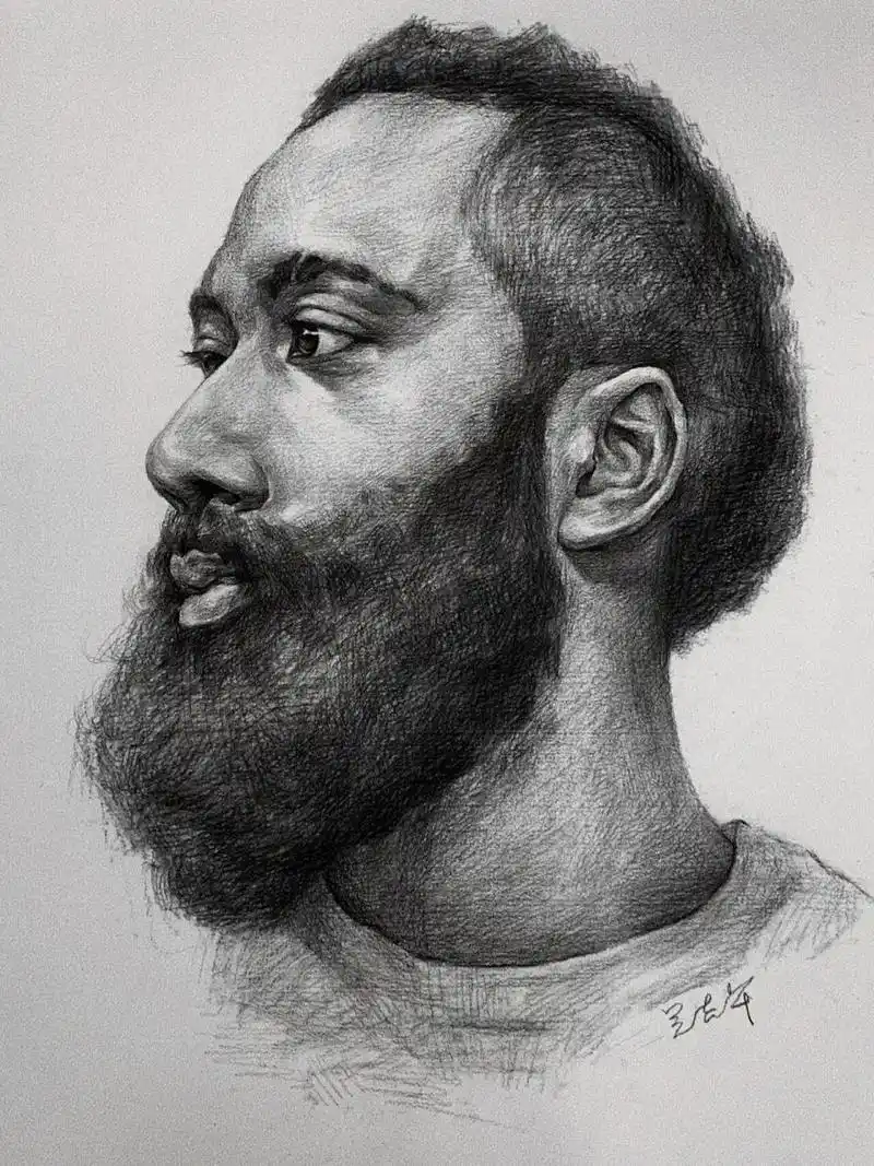 nba球星素描 分享一组自己画的 球星