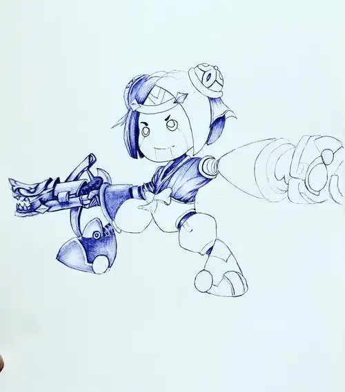 王者荣耀_ 鲁班七号|纯艺术|绘画|z39953833 - 原创作品 - 站酷