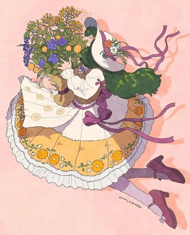 插画分享/onoco.#画师推荐 #治愈画风 #图文伙伴计划 - 抖音