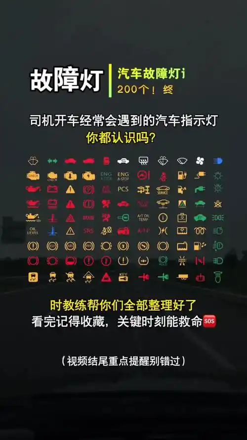 车友们,终于不用担心看不懂车内标识啦