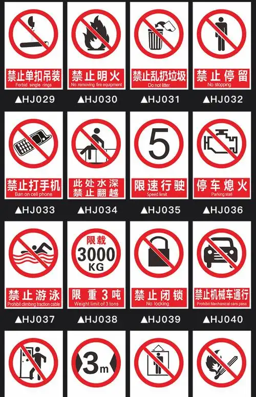消防安全生产标识牌警示标志提示标牌危险严禁烟火标示定制工地电力