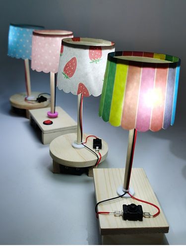 创意台灯 diy科技小手工制作材料学生科学小实验发明套装儿童玩具