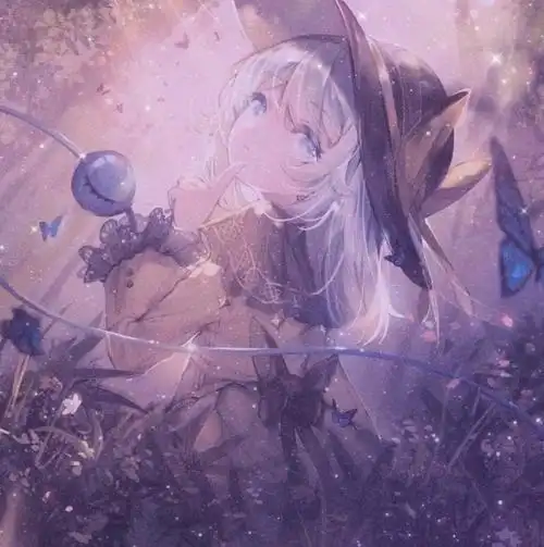 动漫女头紫色系