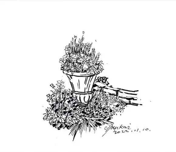 手绘 钢笔画 风景速写 单体表现每日一画#速写人间万象  #手绘  #钢笔