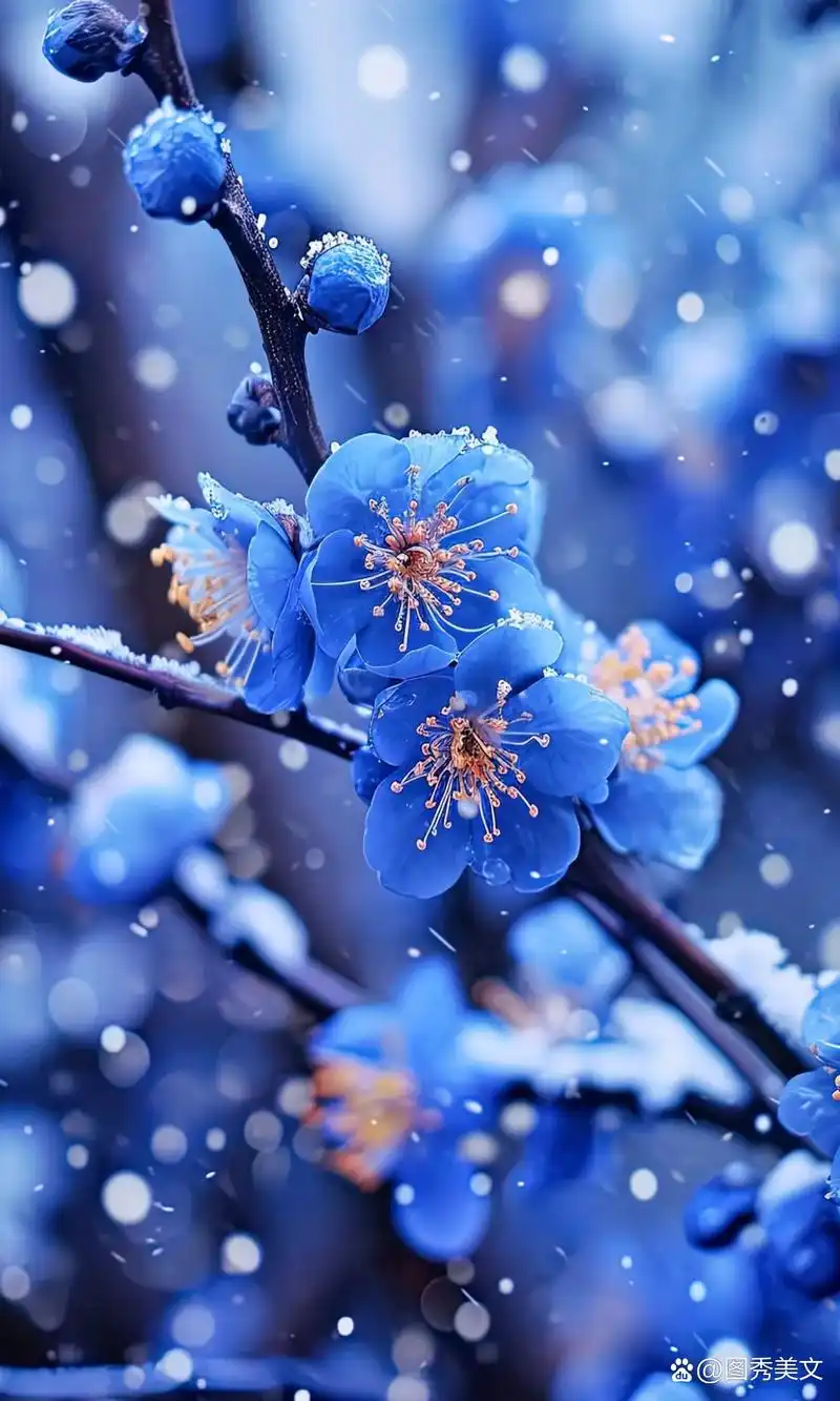 9415在蓝天的映衬下,那棵开着白色花朵的树显得尤为清新脱俗