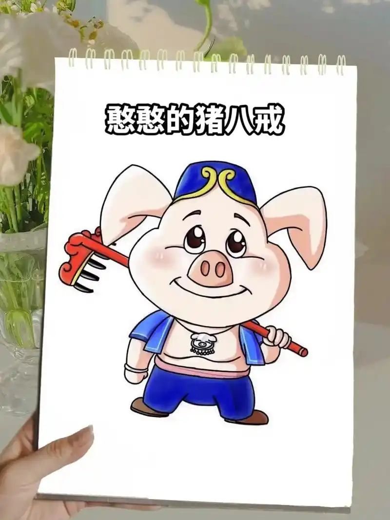 猪八戒 #西游记 #师徒四人#简笔画# - 抖音