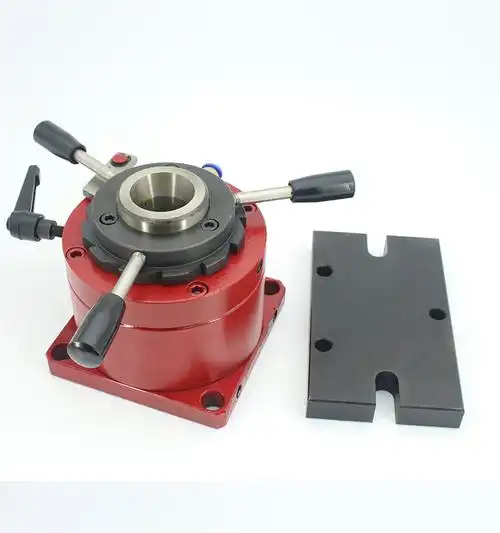 气动分度夹座车床钻床打孔攻牙机夹具旋转仪表车夹头3等分4铣床20型夹