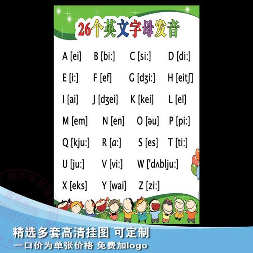 小学英语字母书写规范26个英文字母书写格式笔顺墙贴海报挂图贴画