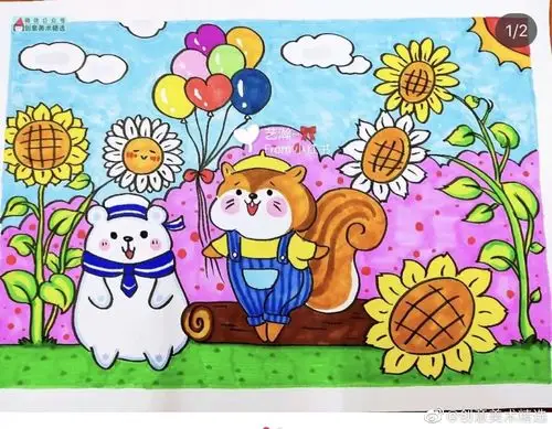 训练小朋友的造型能力以及添加色彩,运用色彩的能力,期间进行动物世界