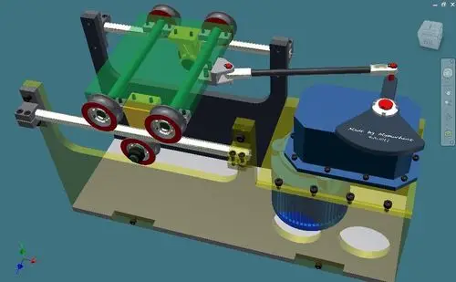 往复运动机构设计(inventor建模,动画视频,分解图) - 机械设计 - 机械