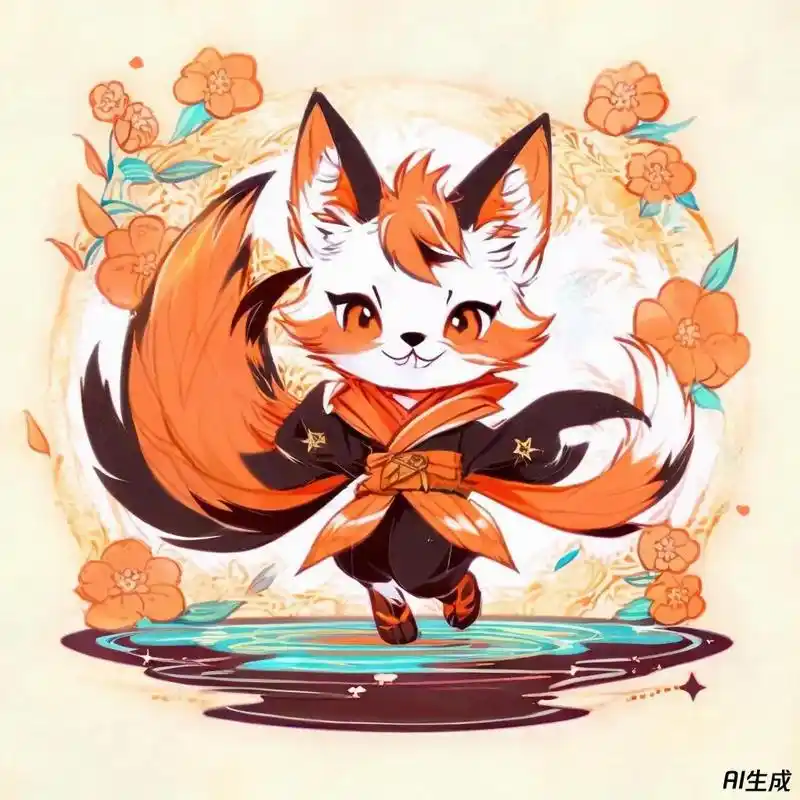 九尾狐神图 #萌到爆炸了99 #我又来送图啦 - 抖音