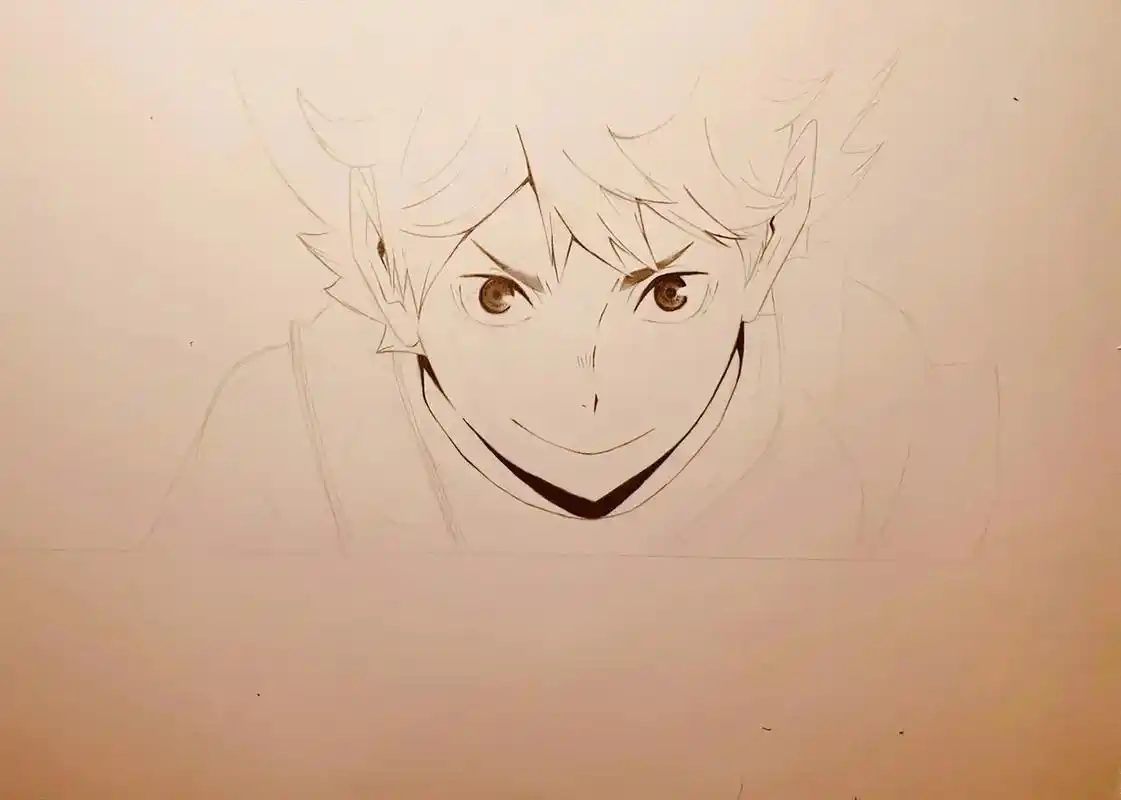 飞吧!#画画 #绘画 #手绘 #排球少年 #日向翔阳 - 抖音