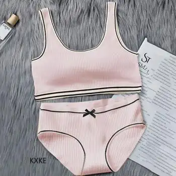 少女内衣棉本命年发育期高初中小学生内衣内裤大红套装小女胸罩sn5234