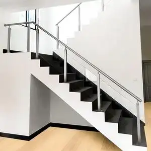 阳台玻璃护栏 不锈钢楼梯扶手简约现代室内家用户外内卡槽栏杆